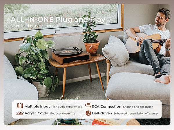 ALL-IN-ONE Plug and Play Diversified music experiences