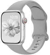 Sport Silicone Band Compatible with Apple Watch Bands 40mm 38mm 41mm 44mm 45mm 42mm 49mm Women Me...