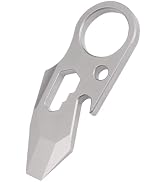 WARHERO Titanium EDC Pry Bar Multitool, Small Keychain Prybar Tool with Bottle & Box Opener, Port...