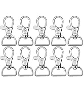 60Pcs Swivel Snap Hooks ,Metal Swivel Lanyard Snap Hook for Keychain Lanyard,Crafts Supplies,1” (...