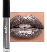 Mynena Shimmer Lip Gloss - Silver Gray - Hydrating Glass-Like Shine | Steel | Non-Sticky Topper, ...