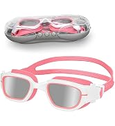 XDX Kids Swim Goggles, Polarized Kids Swimming Goggles, Anti Fog No Leaking Swimming Goggles for ...