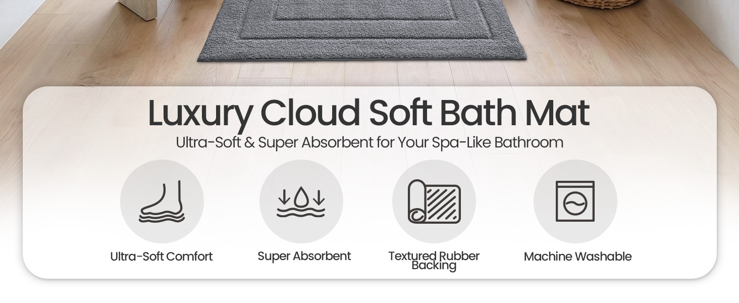 soft bath rug
