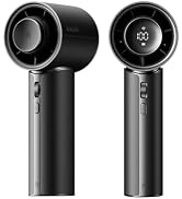 JISULIFE Handheld Fan Pro1 Mini - Refined Utility: Elite PU Leather, 30 Hour Cooling Power, Aroma...