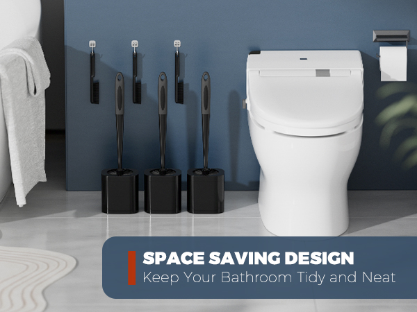 toilet brushes for bathroom with holder