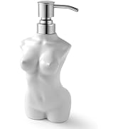 NEWHENGS Ceramic Soap Dispenser with 304 Stainless Steel Pump Hand Lotion Liquid Dispenser Refill...
