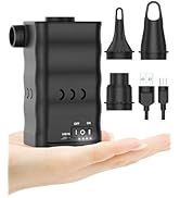 Dr.meter Air Mattress Pump, Rechargeable 6000mAh Portable Air Pump, Quick-Fill Electric Air Infla...