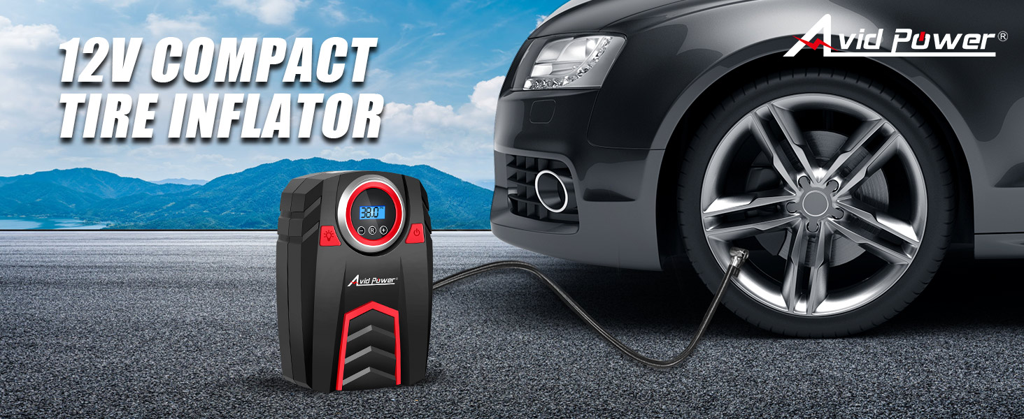 car tire inflator portable air compressor 12V