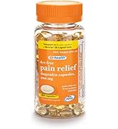 A+Health Dye-Free Ibuprofen 200 Mg Mini Softgels, Pain Reliever/Fever Reducer (NSAID), 180 Count