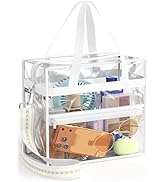 Hopack Clear Bag for Stadium Events, Clear Crossbody Purses with Adjustable Strap for Sports Even...