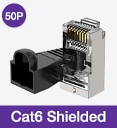 cat6 shielded connectors with boots