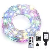 ZAECANY 100ft 300 Fairy Lights Plug in, Fully Waterproof IP67, Multicolor LED Christmas String Li...