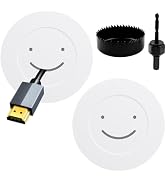 TV Wire Hider Kit for Wall Mount TV - in Wall Cable Management Kit with 2 Pass Throughs, Locking ...