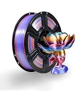 iBOSS 3D Printer Filament 1.75mm +/- 0.02 mm, Rainbow PLA Plus Filament, Multicolor Strong Toughn...