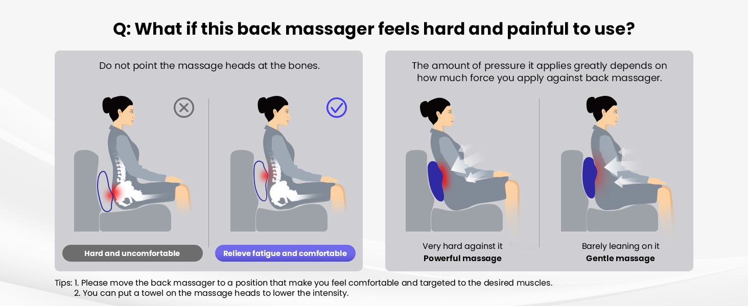 back massager for back pain massagers for neck and back cordless shiatsu neck and back massager