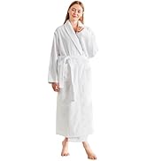 Serenhom Stripe Bathrobe Fluffy Womens Plush Soft Robe, Warm, Premium Fleece Sherpa Shaggy Bathrobe