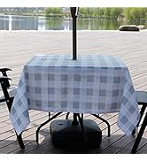 Aoohome Buffalo Plaid Rectangular Tablecloth, Fabric Water Resistant Spill-Proof Table Cover with...