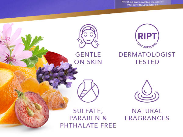 natural oil gentle on skin natural fragrance dermotologist tested