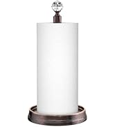Kasunto Paper Towel Holder (with Crystal Ball) Steel Paper Towel Holder countertop,Paper Towel Ho...