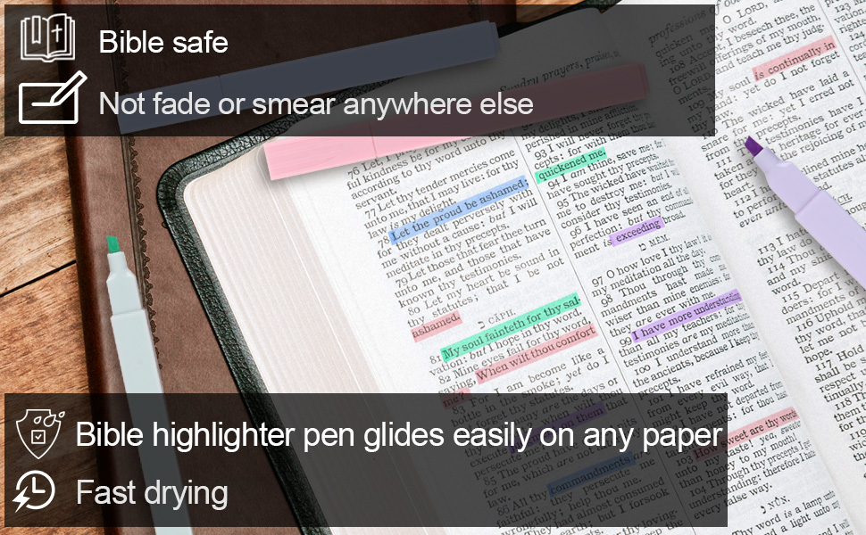 Pastel Highlighter Set, Aesthetic Highlighters, Bible Highlighter, Cute Highlighters