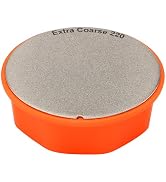 SHARPAL 216N Dual-Grit Multi-Purpose Diamond Sharpening Stone Knife Tool Sharpener for Lawn Mower...