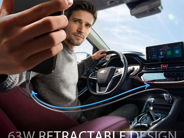 car charger retractable