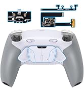 eXtremeRate RISE4 Plus MAX Back Paddles Kit with Clicky Trigger Stops & Rubberized Grip for PS5 C...