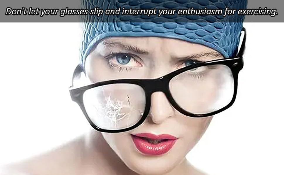 onto the ends of the eyeglasses arms