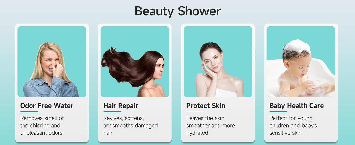 shower head with filters