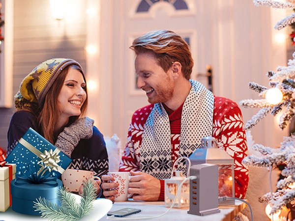 usb tower charging station