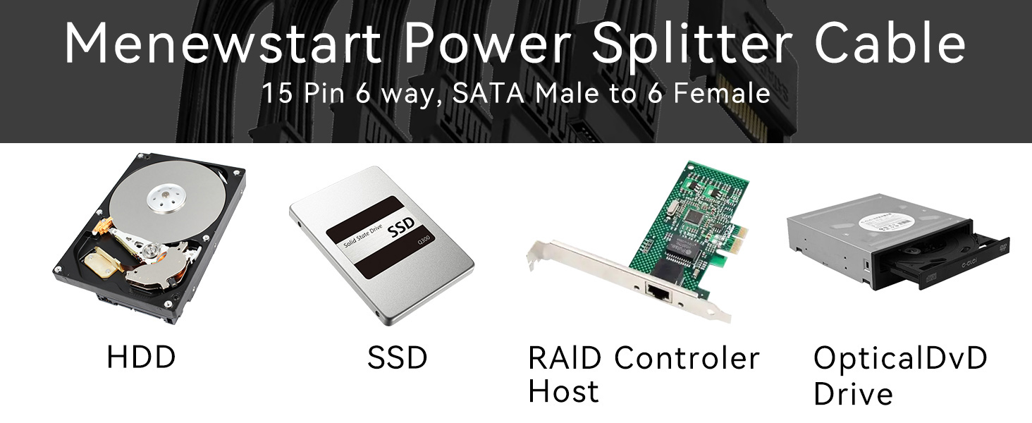 SATA Power Splitter Cable