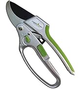 Garden Guru 2 in 1 Ratchet Pruning Shears Clippers – 4X Cutting Power – Ratcheting Garden Anvil P...