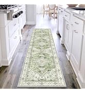 Yamaziot Washable Runner Rug, 2x8 Non-Slip Boho Vintage Hallway Rug Runner with Rubber Backing, S...