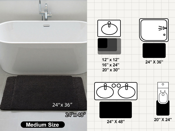 medium bath rug