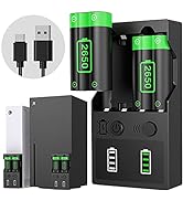 Rechargeable Controller Battery Pack for Xbox Series X|S and Xbox One, 2 Pack 2650mAh High Capaci...