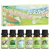 Soulorigin Spring Fragrance Oils Set, Essential Oil Gift Set for Diffuser, Spring Scent Diffuser ...