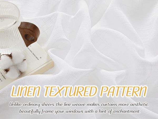 Unlike ordinary sheers, the line weave makes curtains more aesthetic, beautifully frame your windows