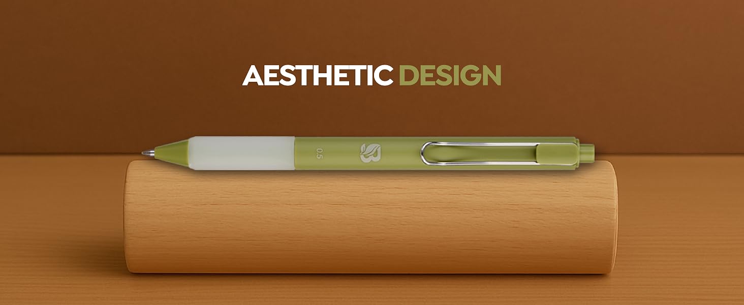 earthy gel pens neutral color pens soft tone pens