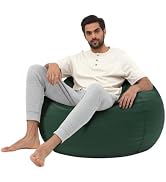 Tusrai Beanbag Cover with Liner Only Washable 3ft (No Filler) Luxurious Microfiber Suede Beanbag ...