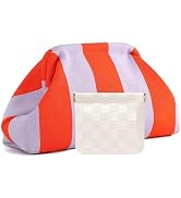 Vpoofree Clutch Purses for Women,Woven Crochet Bag&Cosmetic Bag Dumpling Striped Cloud Purse Even...