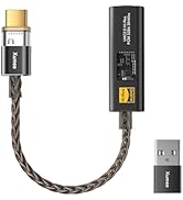 Xumee USB C to 3.5mm Audio Adapter, DAC Dongle with Dual Chip (CX31993 + MAX97220), Hi-Res 32bit/...