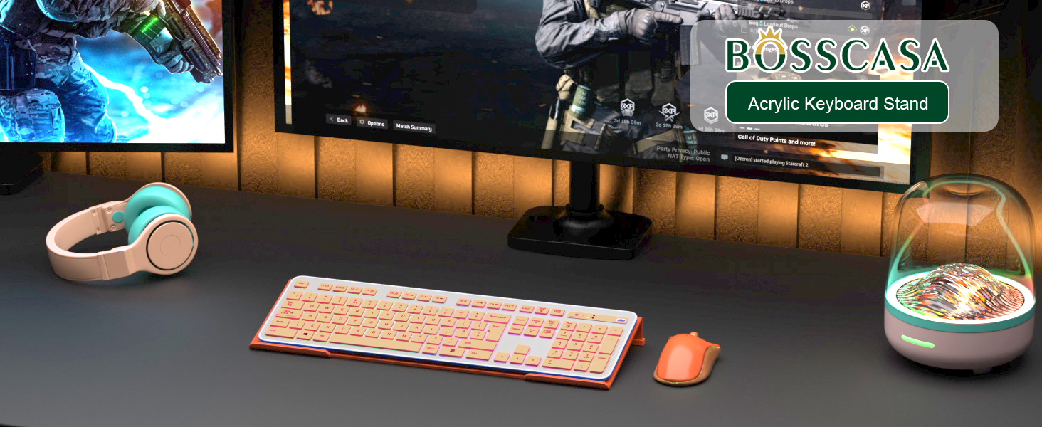 orange keyboard stand