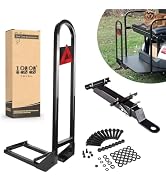 10L0L Golf Cart Rear Seat Safety Grab Bar & Trailer Hitch with Receiver Universal Fits Yamaha,Clu...