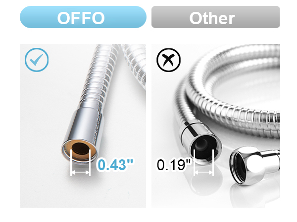 large bore shower hose