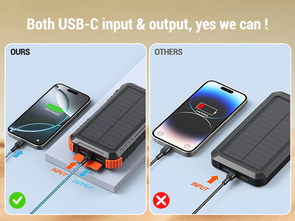 Both USB-C input & output, yes we can!
