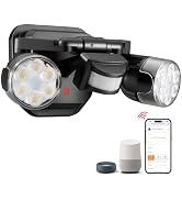 OREiN Motion Sensor Outdoor Lights, AC Smart WiFi Flood Lights Outdoor Connect to The Third Platf...