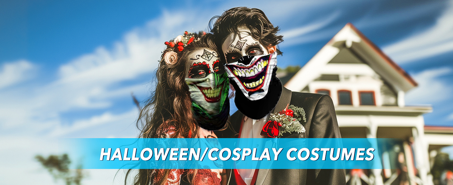 joker skull face mask