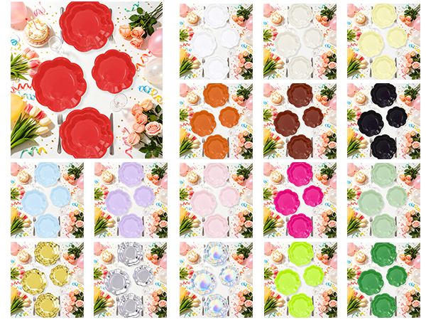 7 inch paper plates round paper plates disposable plates party supplies birthday plates cake plates