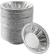Waytiffer 50 Pack - Pie Pans 4 inch,Mini Pie Tins HEAVY-DUTY Disposable Aluminum Foil Tart/pie Pa...
