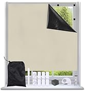 Magnetic Blackout Window Cover Blinds No Drill Cut to Size Portable Black Out Curtains Self Adhes...